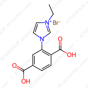 1H-Imidazolium, 3-(2,5-dicarboxyphenyl)-1-ethyl-, bromide (1:1) (CAS: 2160595-90-2)