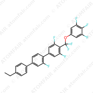 4-[Difluoro(3,4,5-trifluorophenoxy)methyl]-4''-ethyl-2',3,5-trifluoro-1,1':4',1''-terphenyl (CAS: 1047653-92-8)