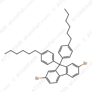 IN1628, 2,7-Dibromo-9,9-bis(4-hexylphenyl)-9H-fluorene (CAS: 1059179-65-5)