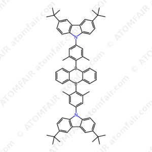 5,10-Bis(4-(3,6-di-tert-butyl-9H-carbazol-9-yl)-2,6- dimethylphenyl)-5,10-dihydroboranthrene (CAS: 2171334-46-4)