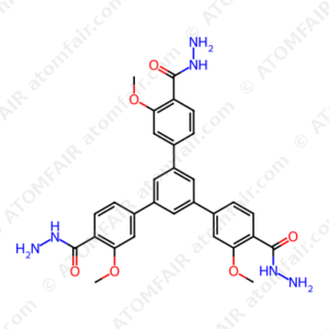 1,3,5-Tris(3’-methoxy-4’-hydrazinecarbonylphenyl)benzene (CAS: 2675441-36-6)