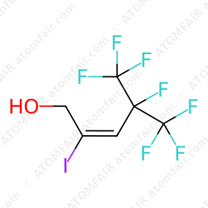 4,5,5,5-Tetrafluoro-4-trifluoromethyl-2-iodopent-2-en-1-ol (CAS: 261760-25-2)