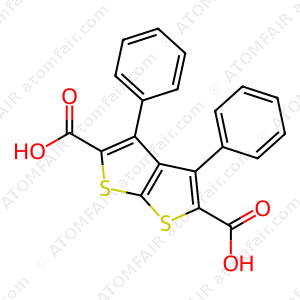 3,4-Diphenyylthieno[2,3-b]thiophene-2,5-dicarboxylic acid (CAS: 1787262-32-1)