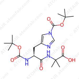 (S)-2-(3-(1-(tert-Butoxycarbonyl)-1H-imidazol-4-yl)-2-((tert-butoxycarbonyl)amino)propanamido)-2-methylpropanoic acid (CAS: 2765344-17-8)