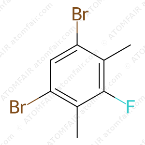 1,5-Dibromo- 3-fluoro-2,4- dimethylbenzene (CAS: 1781113-11-8)