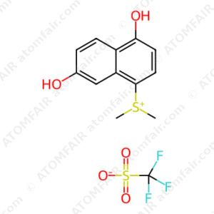 Sulfonium, (4,7-dihydroxy-1-naphthalenyl)dimethyl-, 1,1,1-trifluoromethanesulfonate (CAS: 316821-98-4)