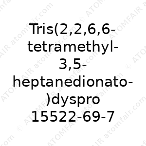Tris(2,2,6,6-tetramethyl-3,5-heptanedionato)dysprosium(III), 98% (99.9%-Dy) (RED) [Dy(TMHD)3] (CAS: 15522-69-7)