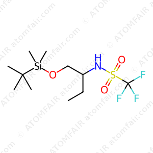Methanesulfonamide, N-[1-[[[(1,1-dimethylethyl)dimethylsilyl]oxy]methyl]propyl]-1,1,1-trifluoro (CAS: 2221080-18-6)