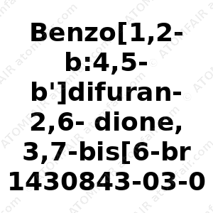 Benzo[1,2-b:4,5-b']difuran-2,6-dione, 3,7-bis[6-bromo-1-(2-decyltetradecyl)-1,2-dihydro-2-oxo-3H-indol-3-ylidene]-3,7-dihydro-, (3E,7E) (CAS: 1430843-03-0)