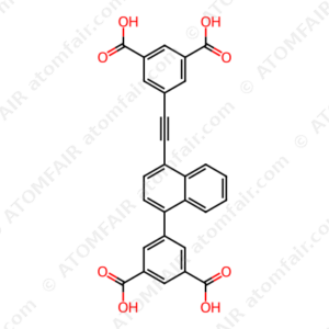 5-[4-[2-(3,5-dicarboxyphenyl)ethynyl]-1-naphthalenyl]-1,3-Benzenedicarboxylic acid (CAS: 1917295-47-6)