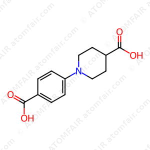 1-(4-Carboxyphenyl)piperidine-4-carboxylic acid (CAS: 1226259-70-6)