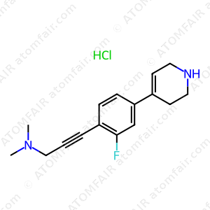 3-(2-fluoro-4-(1,2,3,6-tetrahydropyridin-4-yl)phenyl)-N,N-dimethylprop-2-yn-1-amine (CAS: 2215065-31-7)