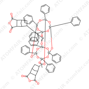 4,7-Methanoisobenzofuran-1,3-dione, 5,5'-(9,19-dimethyl-1,3,5,7,11,13,15,17-octaphenylpentacyclo[11.7.1.13,11.15,17.17,15]decasiloxane-9,19-diyl)bis[hexahydro (CAS: 948849-07-8)