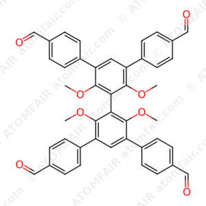 5',5''-Bis(4-formylphenyl)-2',2'',4',6''-tetramethoxy-[1,1':3',1'':3'',1'''-quaterphenyl]-4,4'''-dicarbaldehyde (CAS: 3007732-81-9)