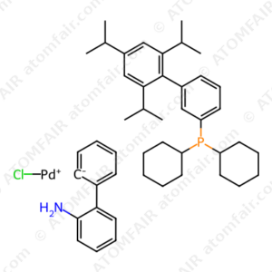 Chloro(2-dicyclohexylphosphino-2',4',6'-triisopropyl-1,1'-biphenyl)[2-(2'-amino-1,1'-biphenyl)]palladium(II) (CAS: 1310584-14-5)