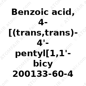 Benzoic acid, 4-[(trans,trans)-4'-pentyl[1,1'-bicyclohexyl]-4-yl] (CAS: 200133-60-4)