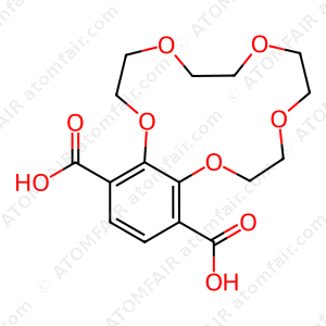 1,?4,?7,?10,?13-?Benzopentaoxacyclope?ntadecin-?14,?17-?dicarboxylic acid, 2,?3,?5,?6,?8,?9,?11,?12-?octahydro (CAS: 1863934-89-7)