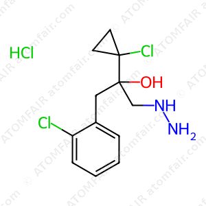 Benzeneethanol, 2-chloro-α-(1-chlorocyclopropyl)-α-(hydrazinylmethyl)-, hydrochloride (CAS: 345983-26-8)