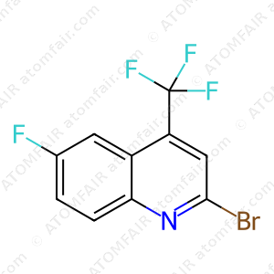 2-Bromo-6-fluoro-4-(trifluoromethyl)quinoline (CAS: 596845-30-6)