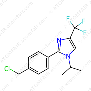 2-(4-(Chloromethyl)phenyl)-1-isopropyl-4-(trifluoromethyl)-1H-imidazole (CAS: 2857089-64-4)