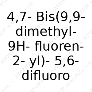 4,7-Bis(9,9-dimethyl-9H-fluoren-2-yl)-5,6-difluorobenzo[c]- [1,2,5]thiadiazole (CAS: N/A)