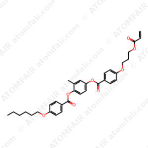 2-Methyl-4-[[4-[3-[(1-oxo-2-propen-1-yl)oxy]propoxy]benzoyl]oxy]phenyl 4-(hexyloxy)benzoate (CAS: 1333496-32-4)