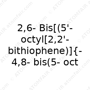 2,6-Bis[(5'-octyl[2,2'-bithiophene)]{4,8-bis(5-octyl-2-thienyl) benzo[1,2-b:4,5-b']dithiophene] (CAS: N/A)