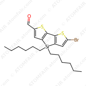 4H-Silolo[3,2-b:4,5-b']dithiophene-2-carboxaldehyde, 6-bromo-4,4-dihexyl (CAS: 1192035-50-9)