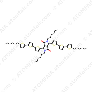 2,5-Dihexyl-3,6-bis-(5''-n-hexyl-[2,2',5',2'']terthiophen-5-yl)- pyrrolo[3,4-c]pyrrole-1,4-dione (CAS: 1077629-69-6)