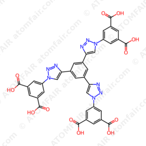 1,3-Benzenedicarboxylic acid, 5,5',5''-[1,3,5-benzenetriyltris(1H-1,2,3-triazole-4,1-diyl)]tris (CAS: 1334547-47-5)