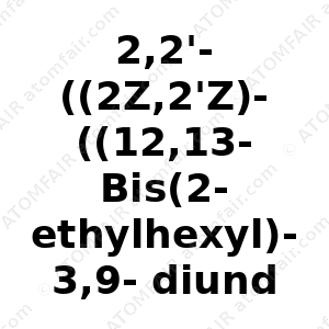 2,2'-((2Z,2'Z)-((12,13-Bis(2-ethylhexyl)-3,9-diundecyl- 12,13-dihydro-2-(2-ethylhexyl)-[1,2,3]triazole[3,4-e]- thieno[2",3'':4',5']thieno-[2',3':4,5]pyrrolo[3,2-g]- thieno[2',3':4,5]thieno-[3,2-b]indole-2,10-diyl)- bis(methanylylidene))bis-(5,6-difloro-3 (CAS: N/A)
