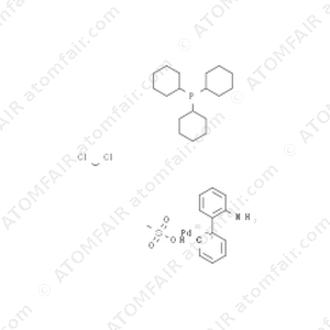 Methanesulfonato(tricyclohexylphosphine)(2'-aMino-1,1'-biphenyl-2-yl)palladiuM(II) dichloroMethane adduct (CAS: 1445086-12-3)