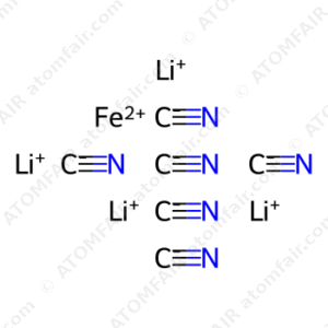 Ferrate(4-),hexakis(cyano-kC)-,tetralithium, (OC-6-11)- (9CI) (CAS: 13601-18-8)