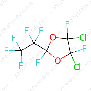 2-Pentafluoroethyl-4,5-dichloro-2,4,5-trifluoro-1,3-dioxolane (CAS: 124699-32-7)