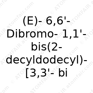 (E)-6,6'-Dibromo-1,1'-bis(2-decyldodecyl)-[3,3'-biindolinylidene]-2,2' (CAS: N/A)