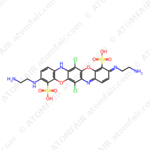 3,10-Bis[(2-Aminoethyl)Amino]-6,13-Dichloro[1,4]Benzoxazino[2,3-B]Phenoxazine-4,11-Disulfonic Acid (CAS: 60316-87-2)