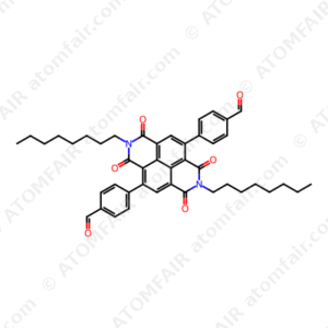 4,4'-(2,7-Dioctyl-1,3,6,8-tetraoxo-1,2,3,6,7,8-hexahydrobenzo[lmn][3,8]phenanthroline-4,9-diyl)dibenzaldehyde (CAS: 1204745-92-5)