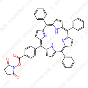 5-(4-Carboxyphenyl succinimide ester)-10,15,20-triphenyl-porphyrin (CAS: 145363-23-1)
