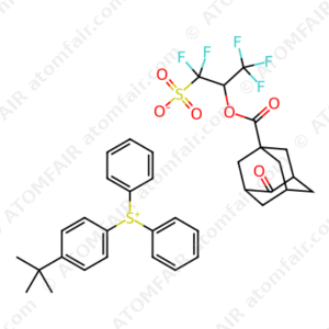 Sulfonium, [4-(1,1-dimethylethyl)phenyl]diphenyl-, salt with 2,2-difluoro-2-sulfo-1-(trifluoromethyl)ethyl 4-oxotricyclo[3.3.1.13,7]decane-1-carboxylate (1:1) (CAS: 1162727-11-8)