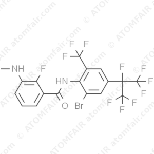 Benzamide, N-[2-bromo-4-[1,2,2,2-tetrafluoro-1-(trifluoromethyl)ethyl]-6-(trifluoromethyl)phenyl]-2-fluoro-3-(methylamino) (CAS: 1207315-58-9)