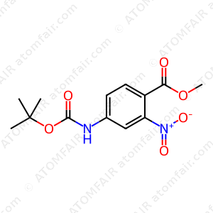 Benzoic aPharmaceuticald, 4-[[(1,1-dimethylethoxy)carbonyl]amino]-2-nitro-, methyl ester (CAS: 849793-86-8)
