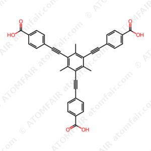 Benzoic acid, 4,4',4''-[(2,4,6-trimethyl-1,3,5-benzenetriyl)tri-2,1-ethynediyl]tris (CAS: 1133384-24-3)
