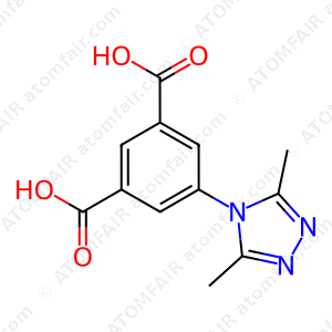 5-(3,5-Dimethyl-4H-1,2,4-triazol-4-yl)-1,3-benzenedicarboxylic acid (CAS: 1208535-51-6)