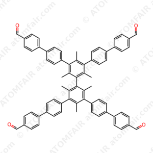 5",5"'-bis(4'-formyl-[1,1'-biphenyl]-4-yl)-2",2"',4",4"',6",6"'-hexamethyl-[1,1':4',1":3",1"':3"',1"":4"",1""'-sexiphenyl]-4,4""'-dicarbaldehyde (CAS: 868046-60-0)