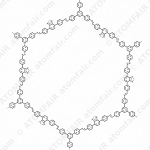 Benzaldehyde, 4,4′-(2,1,3-benzothiadiazole-4,7-diyl)bis-, polymer with 5′-(4-aminophenyl)[1,1′:3′,1′′-terphenyl]-4,4′′-diamine (CAS: 2819689-66-0)
