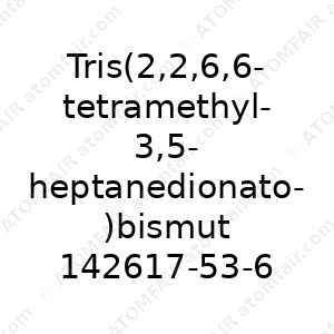 Tris(2,2,6,6-tetramethyl-3,5-heptanedionato)bismuth(III), min. 98% (99.9%-Bi) [Bi(TMHD)3] (CAS: 142617-53-6)
