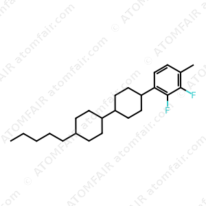 2,3-Difluoro-1-methyl-4-[(trans,trans)-4'-pentyl[1,1'-bicyclohexyl]-4-yl]benzene (CAS: 208717-25-3)