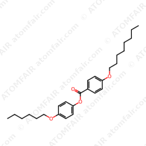 Benzoic acid, 4-(octyloxy)-, 4-(hexyloxy)phenyl ester (CAS: 54963-63-2)
