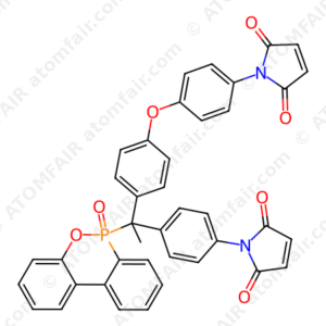 1H-Pyrrole-2,5-dione, 1-[4-[1-[4-[4-(2,5-dihydro-2,5-dioxo-1H-pyrrol-1-yl)phenoxy]phenyl]-1-(6-oxido-6H-dibenz[c,e][1,2]oxaphosphorin-6-yl)ethyl]phenyl] (CAS: 1683589-55-0)