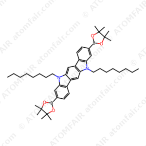 5,11-Dioctyl-3,9-bis(4,4,5,5-tetramethyl-1,3,2-dioxaborolan-2-yl)-5,11-dihydroindolo[3,2-b ]carbazole (CAS: 1507388-01-3)